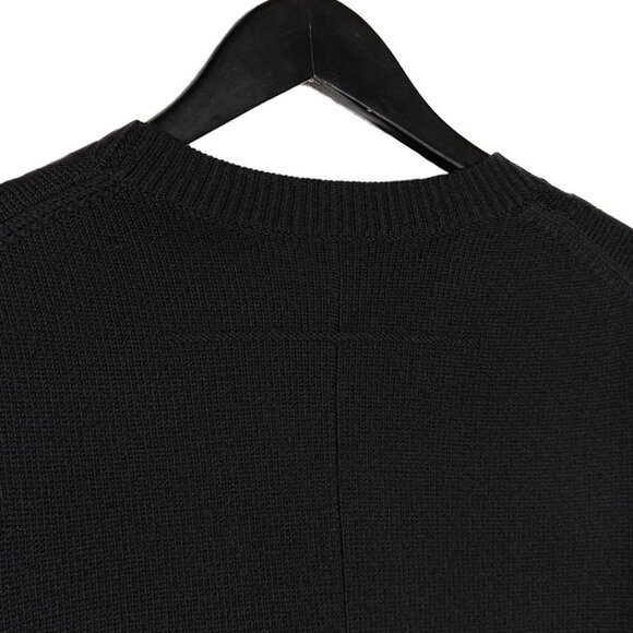 Givenchy Black Wool White Flower Embroideries Sweater - Picture 7 of 9